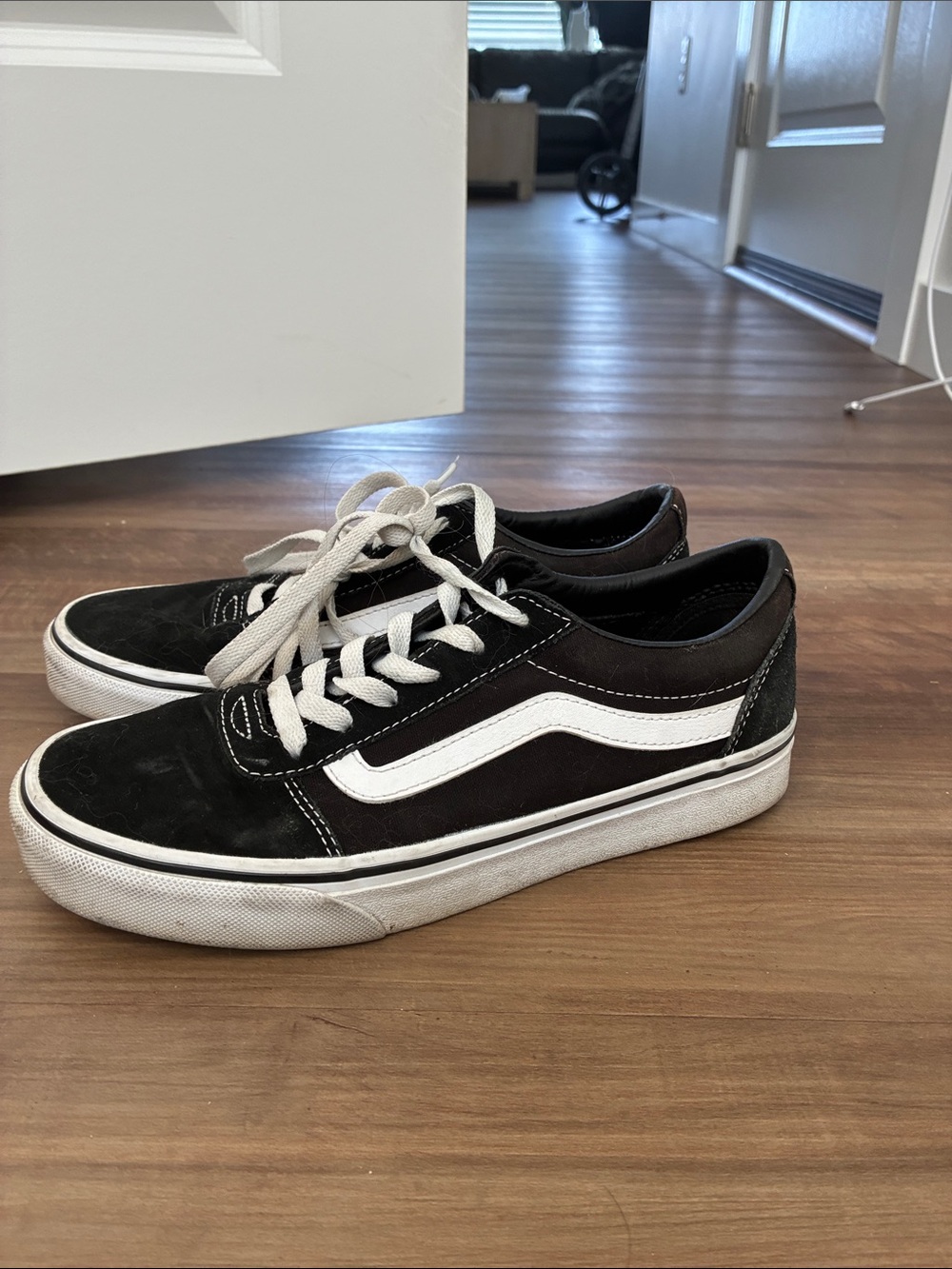 Vans Old Skool Low Top Sneakers in Black and White